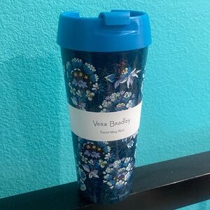 Vera Bradley Travel Mug, “Floral Bursts”